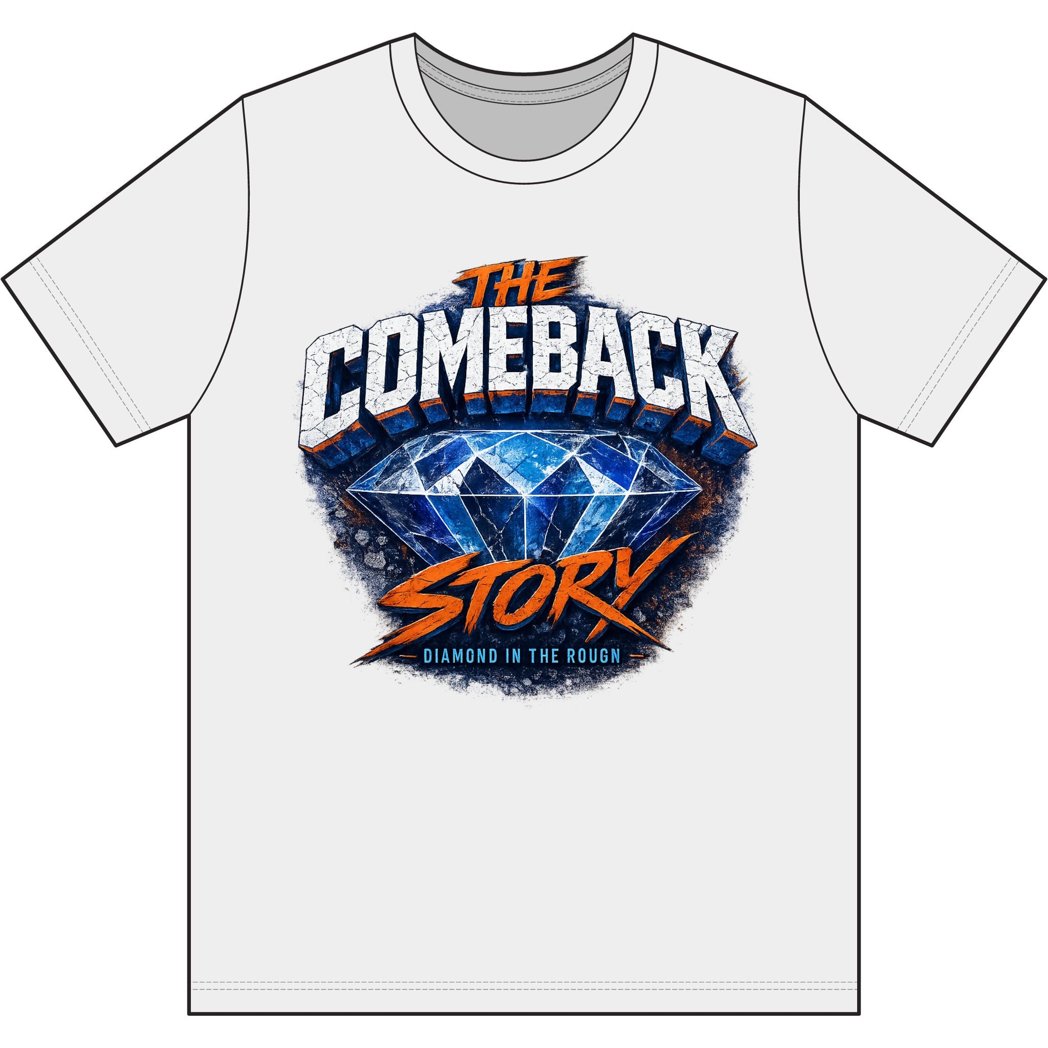 The Comeback Story Performance Tee 'Diamond in the Rough'