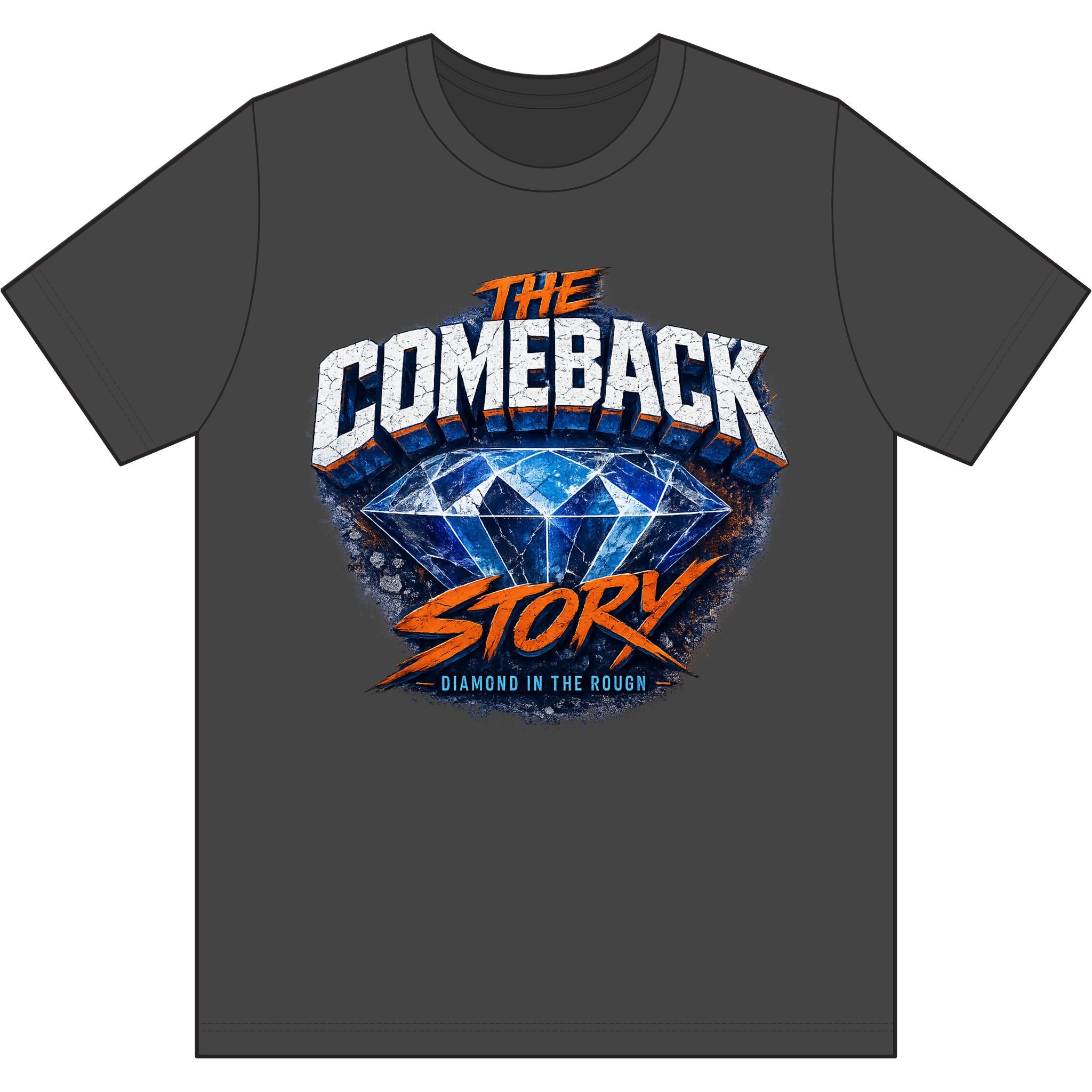The Comeback Story Performance Tee 'Diamond in the Rough'