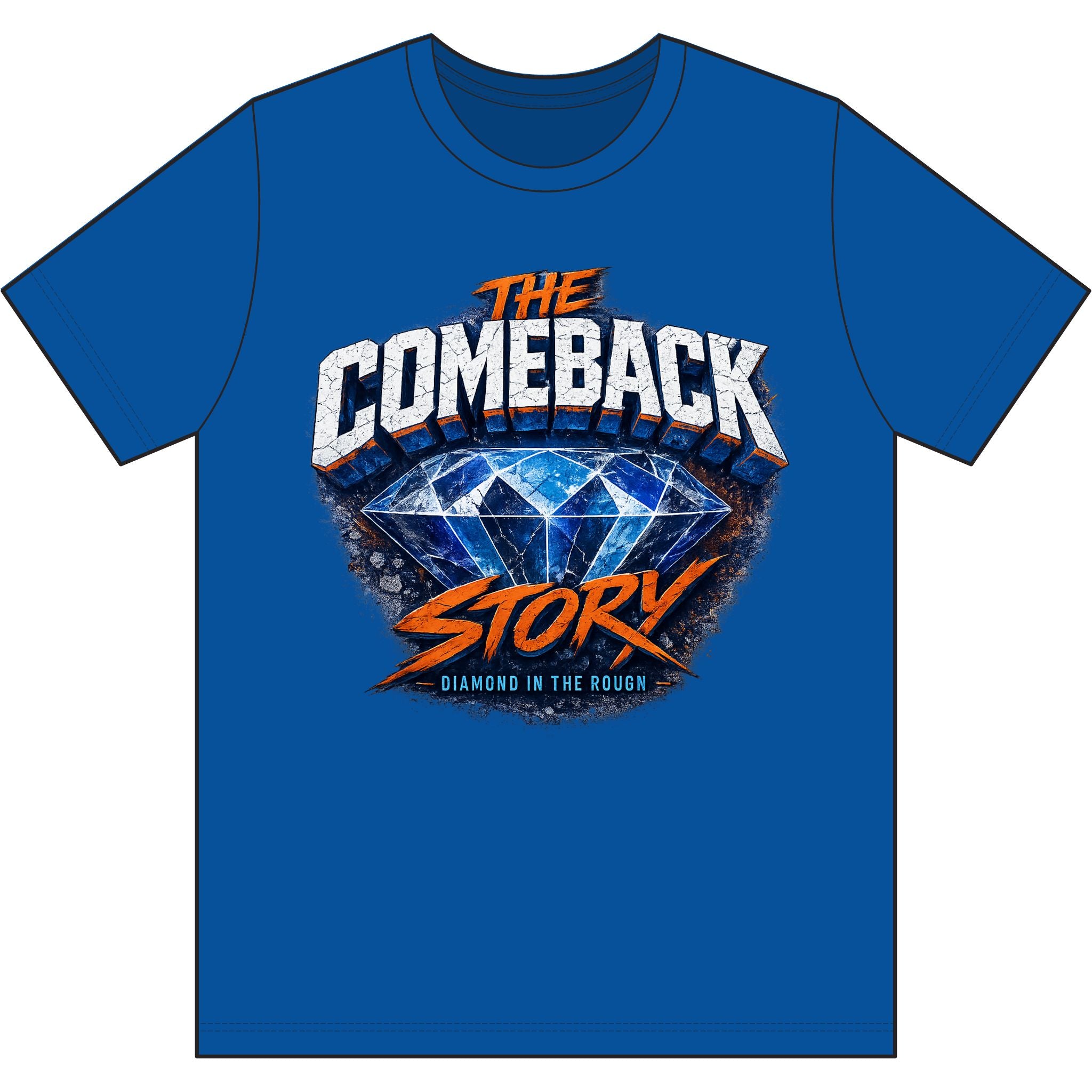The Comeback Story Performance Tee 'Diamond in the Rough'