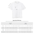 Men's White Polo Shirt with Distressed Wolf Crest - Performance UV Golf Polo