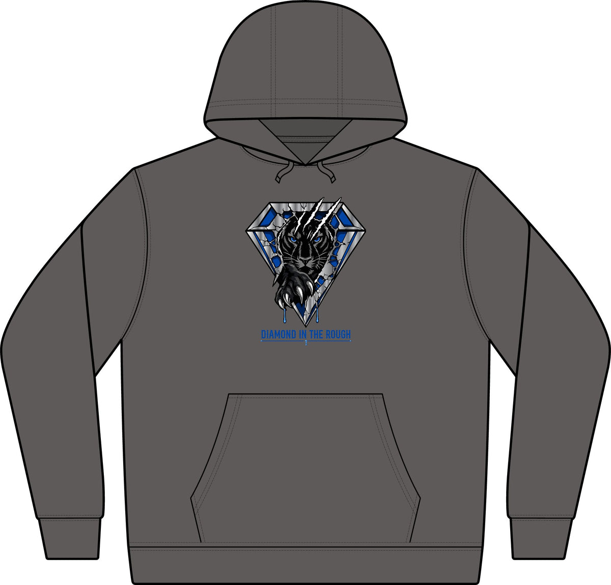 Diamond in the Rough Hoodie "Panther" Graphic Pullover